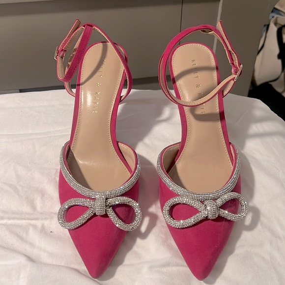 Kelly and Katie pink glam heels - Picture 1 of 1